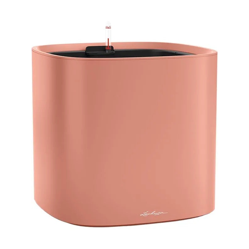 Lechuza Pila Color Plant Pot 32.6cm Height 29cm Dia All Inclusive Set Coral Red