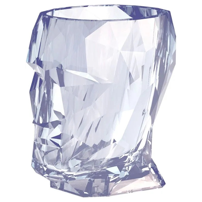 Nano Adan Glossy Plant Pot 18cm Height 10cm Dia Pot Clear Cristal