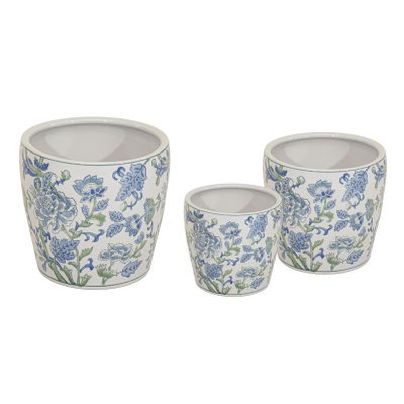 Qing Egg Pot W/Blue/Green 26 H28