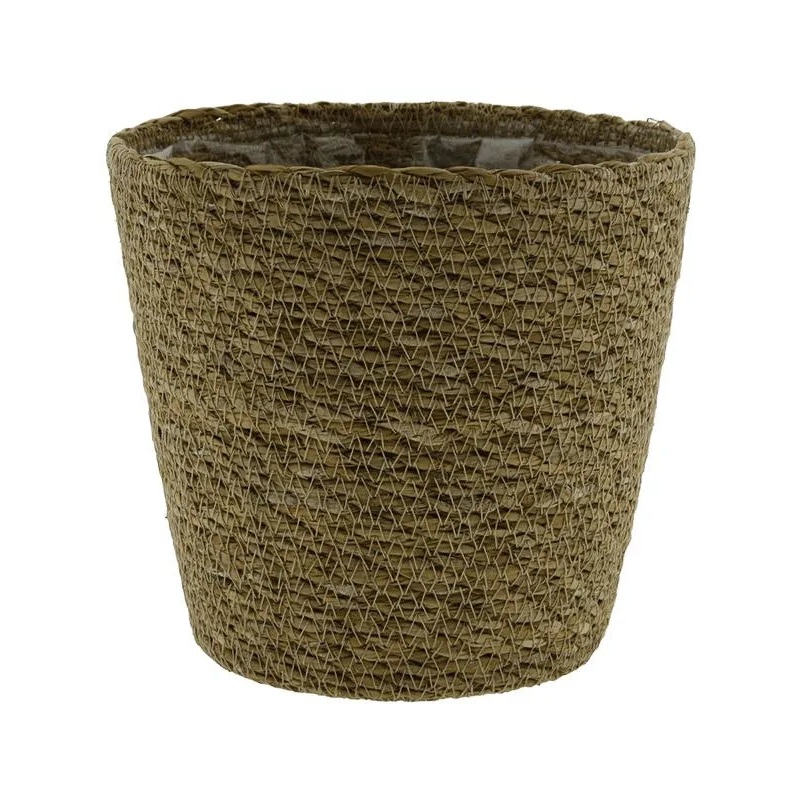 Roots Plant Pot 12cm Height 12cm Dia Basket Natural