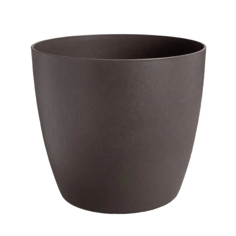 The Coffee Collection Plant Pot 17cm Height 13cm Dia Round Espresso Brown