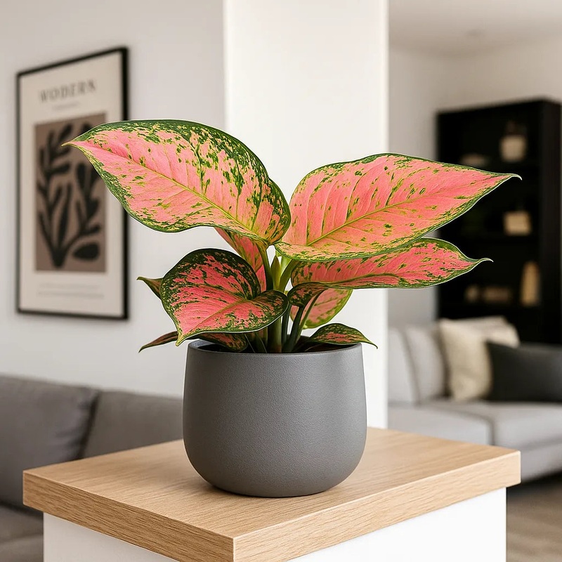 30 - 45cm Aglaonema Crimson Love Chinese Evergreen 12cm Pot House Plant