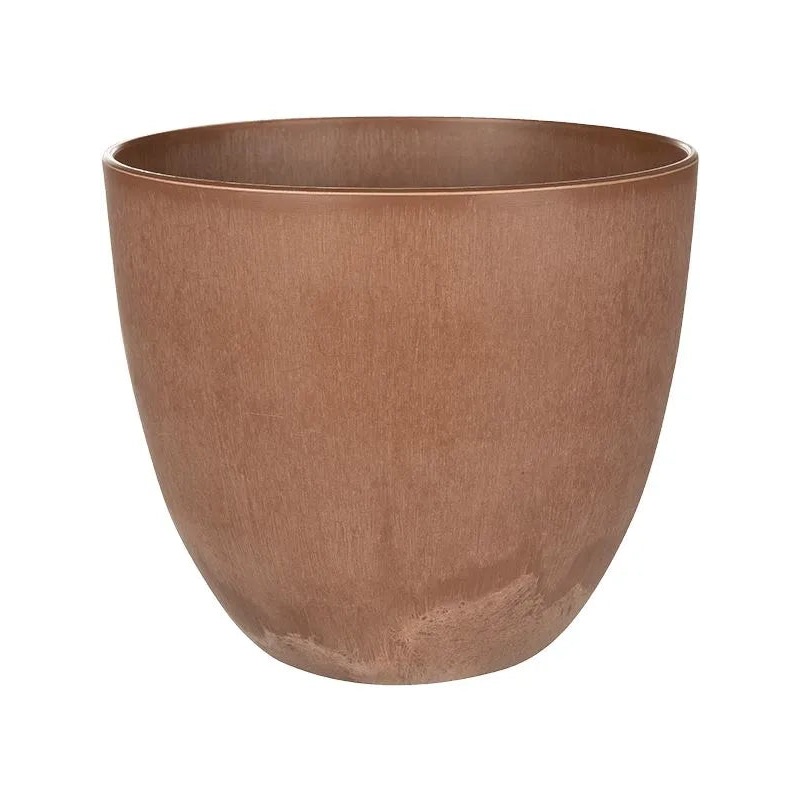 Artstone Plant Pot 20cm Height 22cm Dia Bola Pot Oak