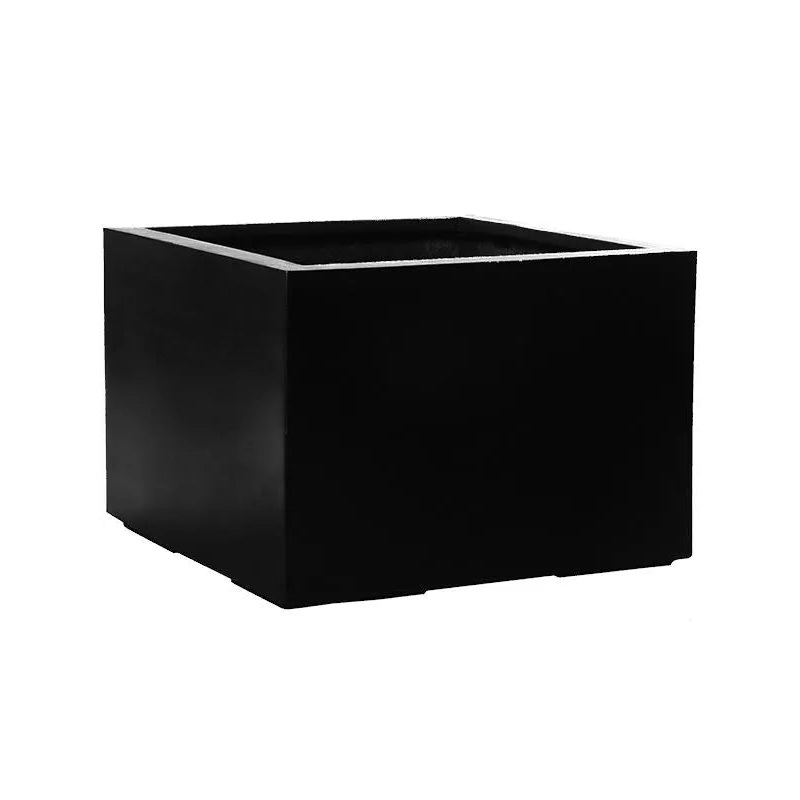 Fiberstone Plant Pot 70cm Height 100cm Dia Jumbo Middle High XL Black