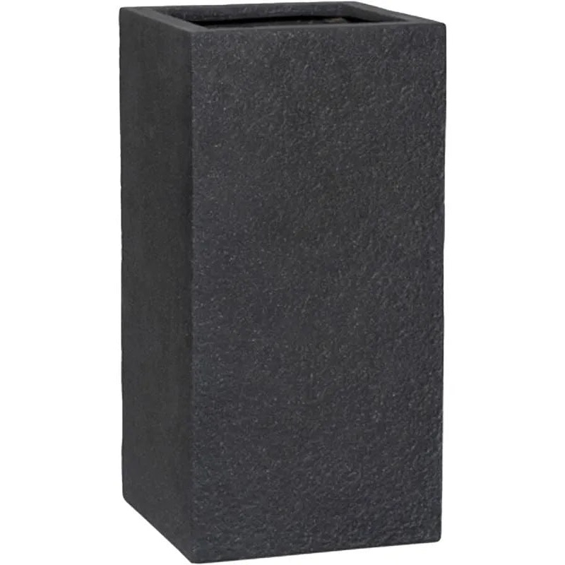 Granite Plant Pot 60cm Height 29cm Dia Bouvy M Midnight Black