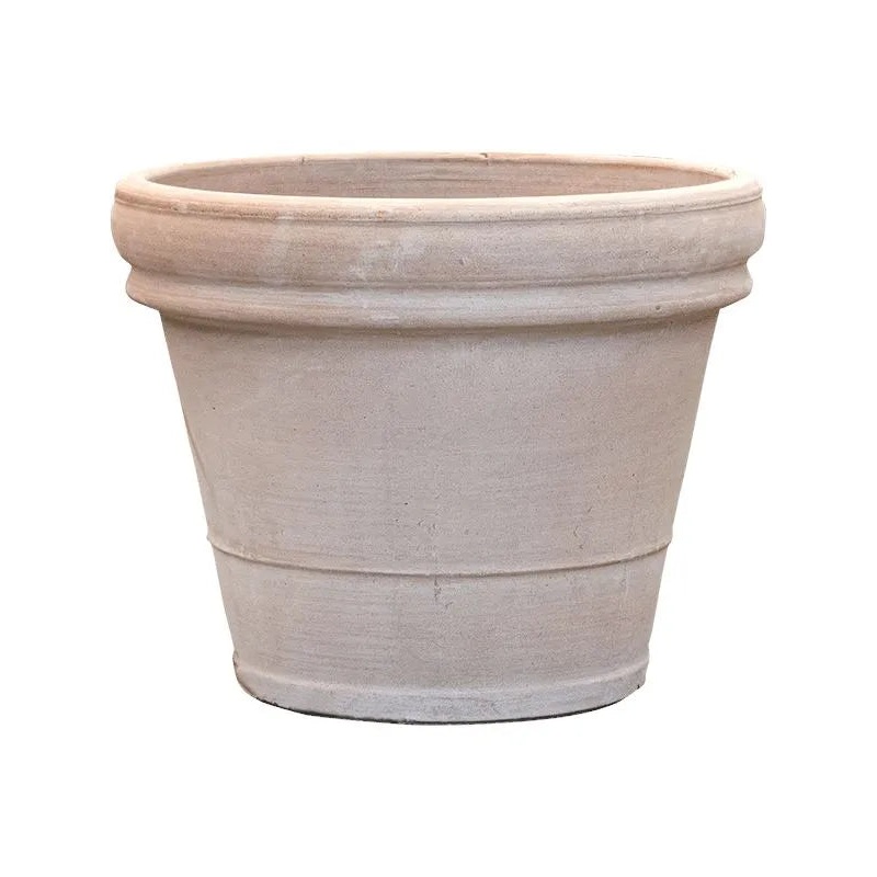 Terra Cotta Plant Pot 49cm Height 51cm Dia Doppio bordo Grey