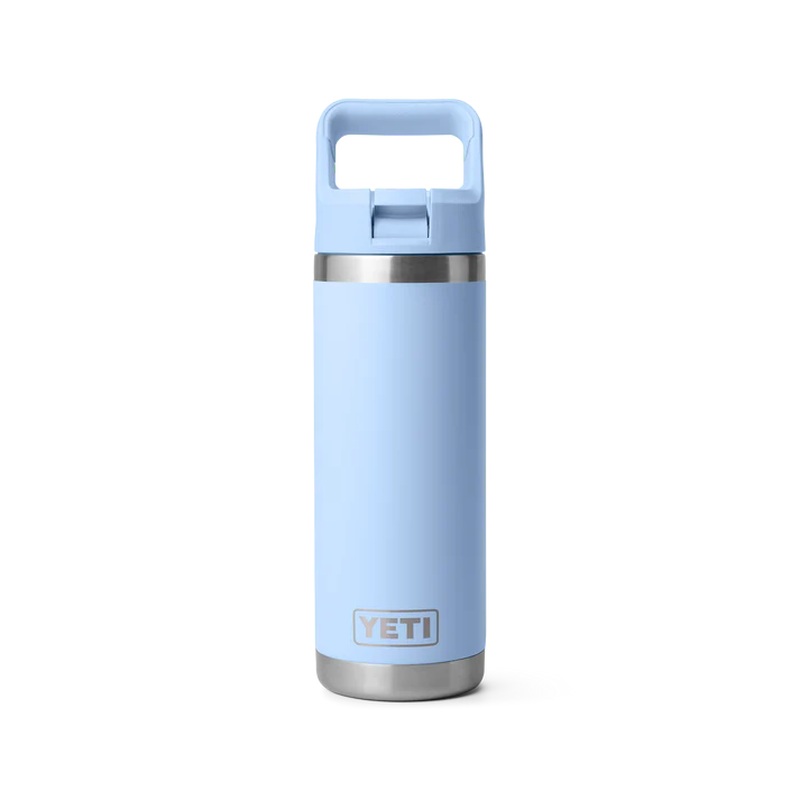 YETI RAMBLER 18OZ COLOUR STRAW BOTTLE BIG SKY BLUE