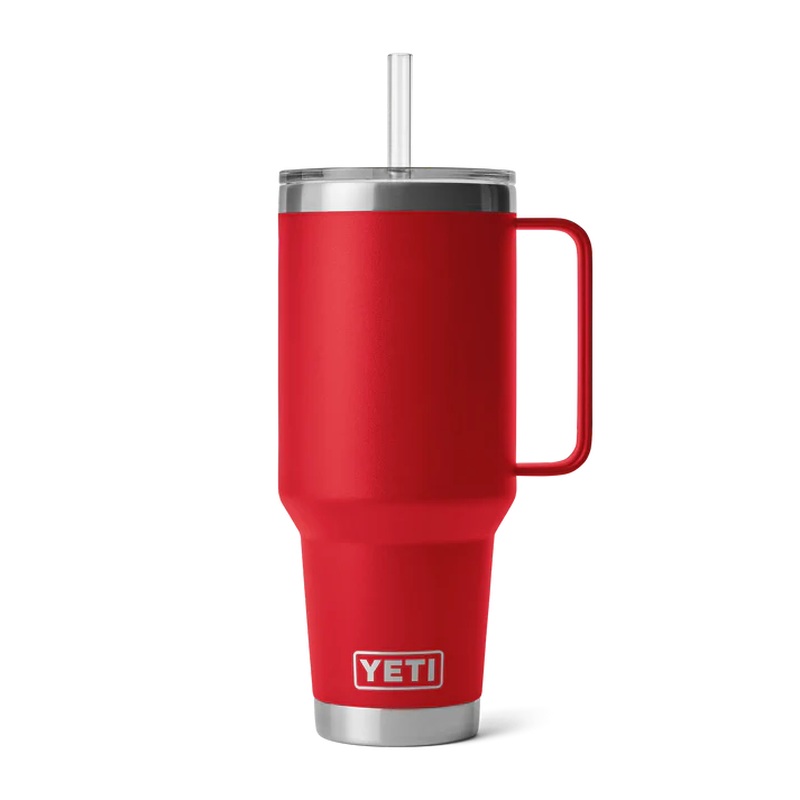 YETI RAMBLER STRAW MUG 42OZ RESCUE RED