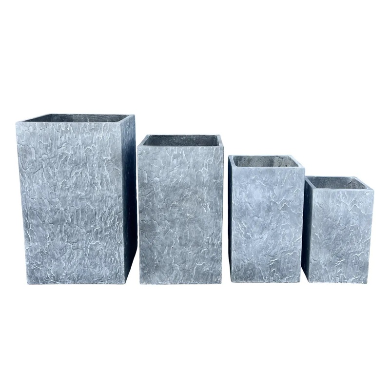 TALL CUBE PLANTER D45H75