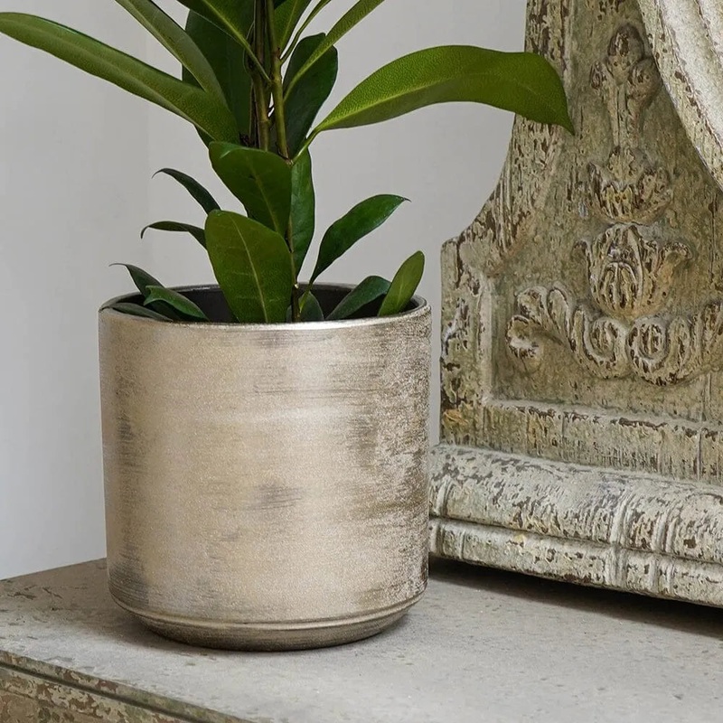 Tivoli Gold Indoor Ceramic 17cm Pots
