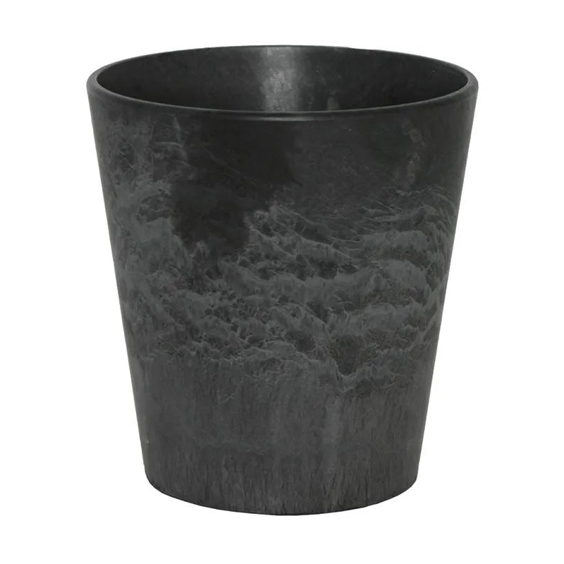 Artstone Plant Pot 14cm Height 12cm Dia Claire pot black