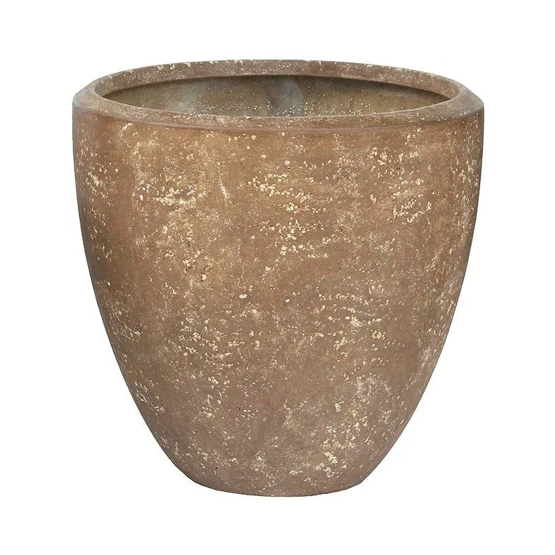 Baq Polystone Plain Plant Pot 65cm Height 57cm Dia Couple Rock