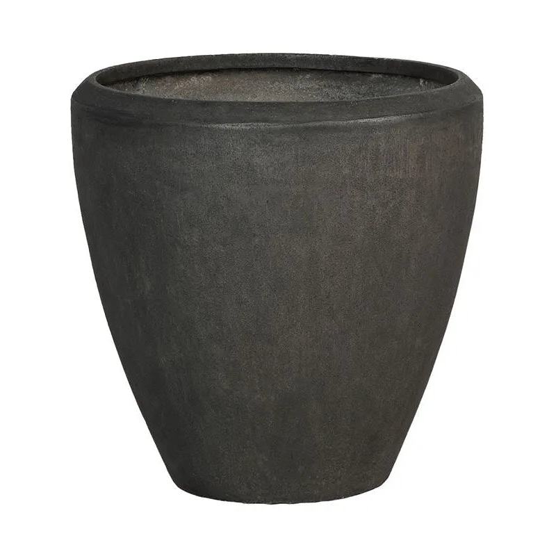Baq Polystone Plain Plant Pot 65cm Height 57cm Dia Couple Smoke