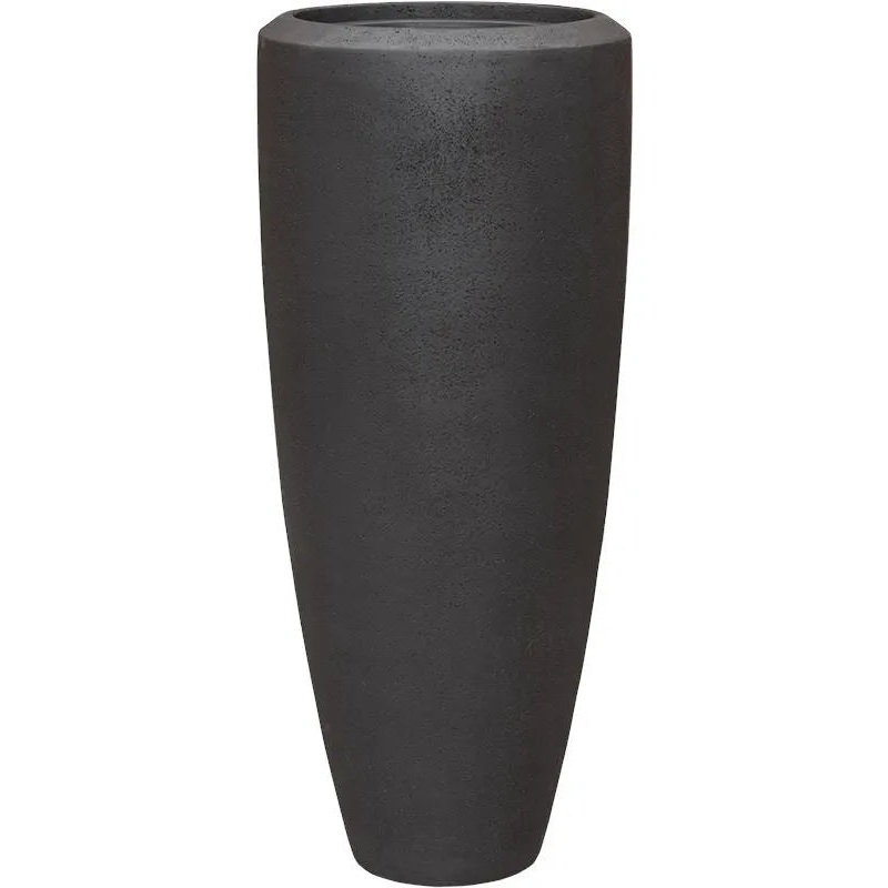 Baq Polystone Plain Plant Pot 90cm Height 27cm Dia Partner Smoke (with liner)