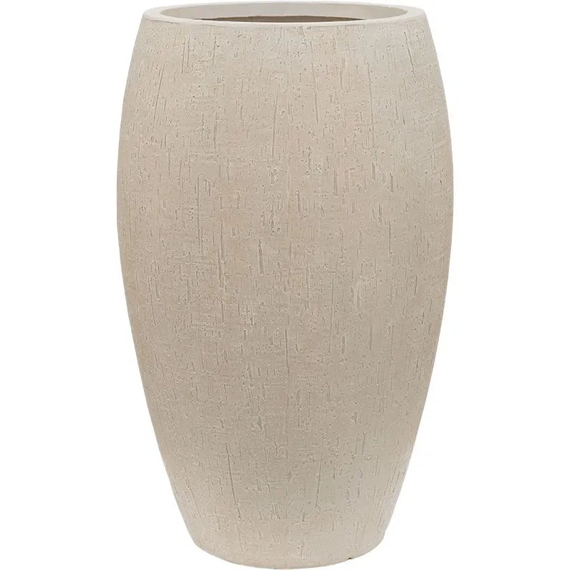 Baq Raindrop Plant Pot 60cm Height 26cm Dia Emperor Beige