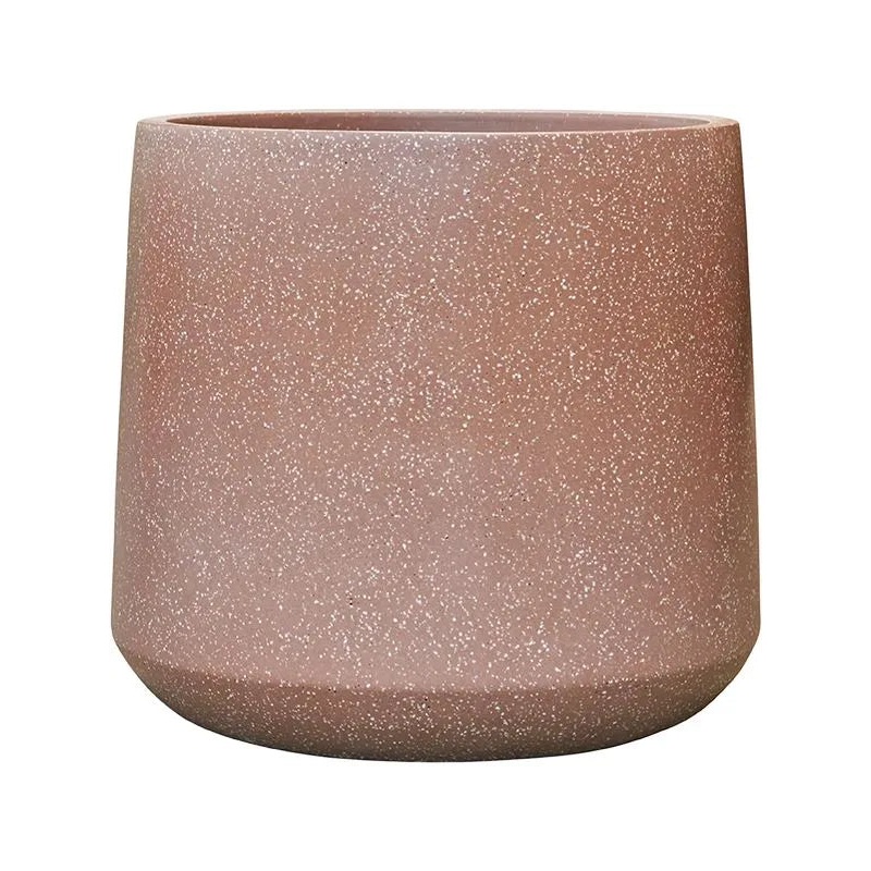 Baq Terrazzo Plant Pot 52cm Height 53cm Dia Darcy Mocha