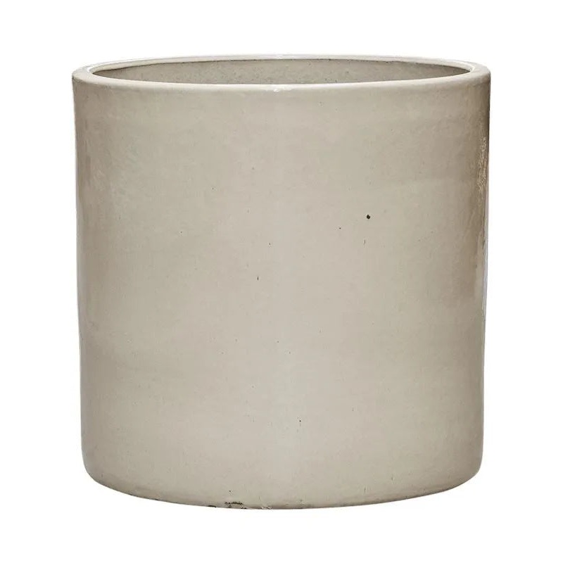 Cylinder Plant Pot 30cm Height 26cm Dia Pot Cream