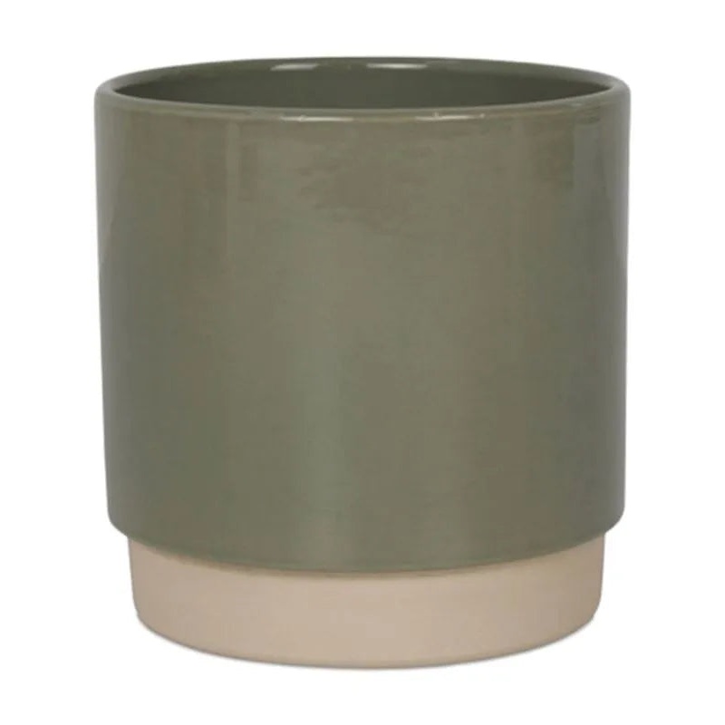 Eno Duo Plant Pot 11cm Height 9cm Dia Pot Dusty Green