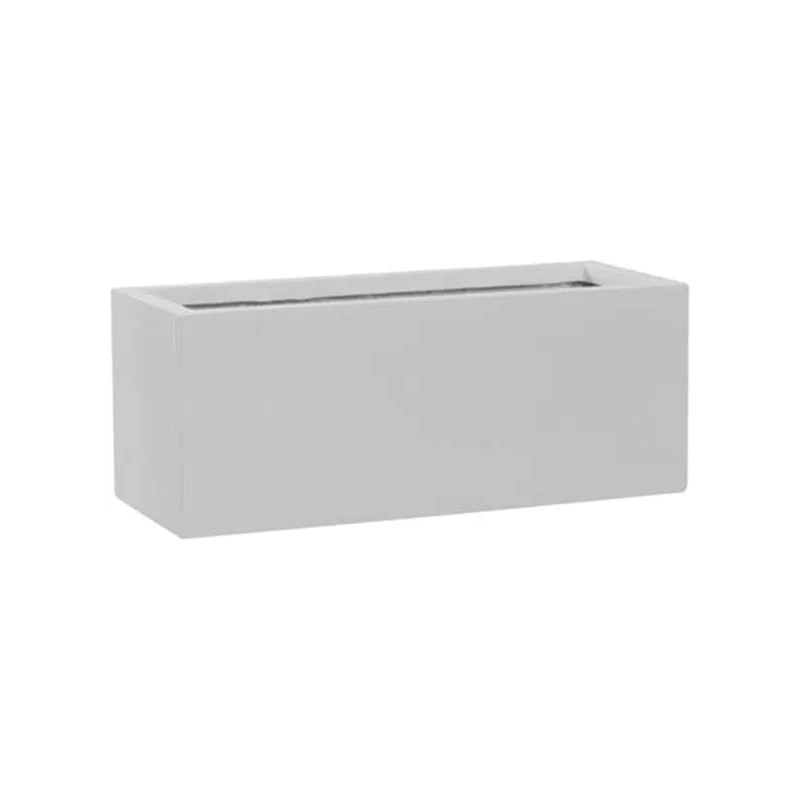 Fiberstone Plant Pot 20cm Height 18cm Dia Balcony S Matt White