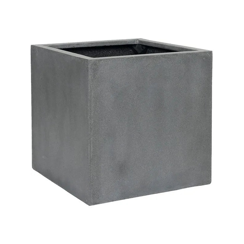 Fiberstone Plant Pot 60cm Height 55cm Dia Block XL Grey