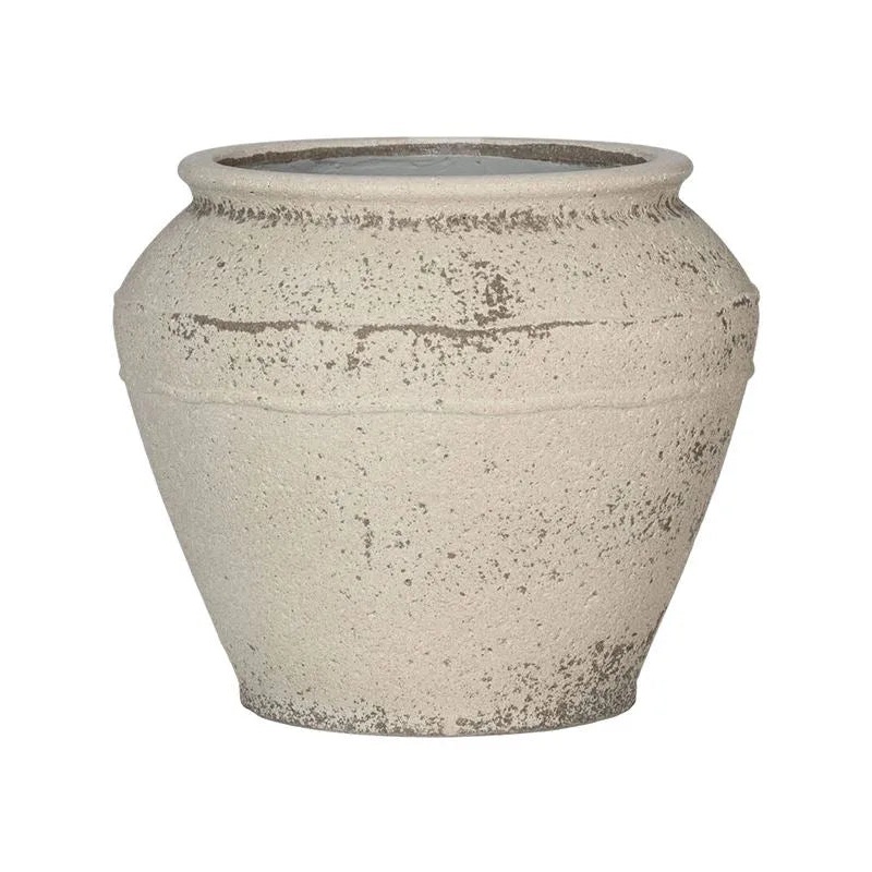 Mediterranean Plant Pot 46cm Height 37cm Dia Eros L Chalk White