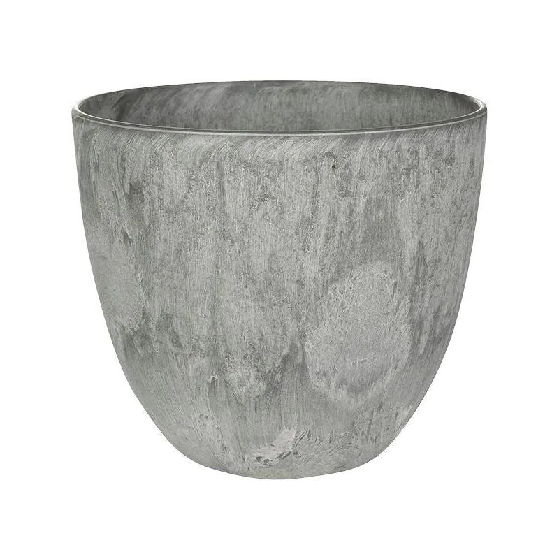 Artstone Plant Pot 15cm Height 16cm Dia Bola Pot Grey