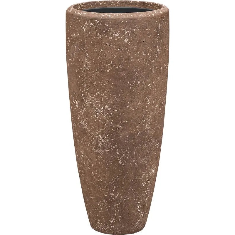 Baq Polystone Plain Plant Pot 70cm Height 24cm Dia Partner Rock (with liner)