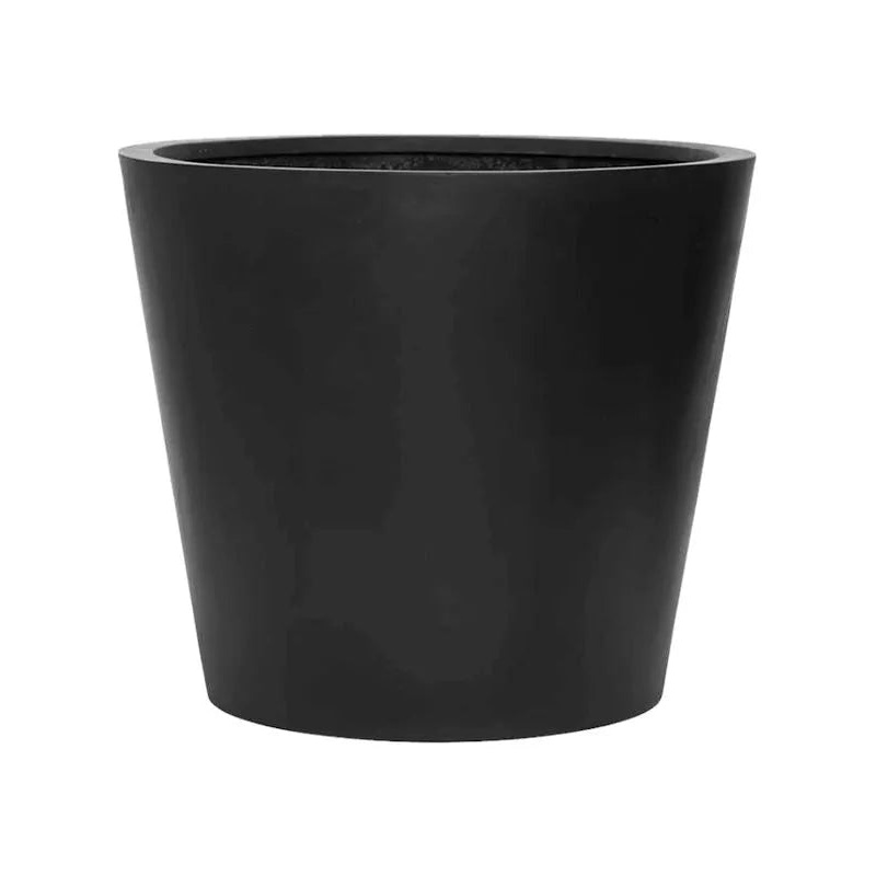 Fiberstone Plant Pot 60cm Height 60cm Dia Bucket L Black