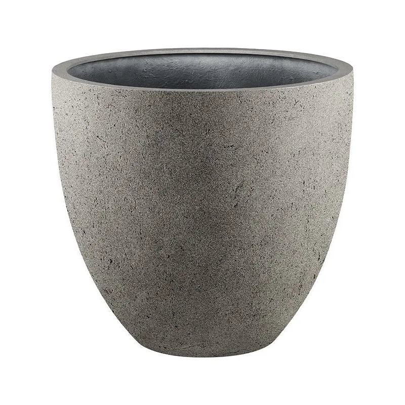 Grigio Plant Pot 54cm Height 52cm Dia Egg Pot Natural Concrete