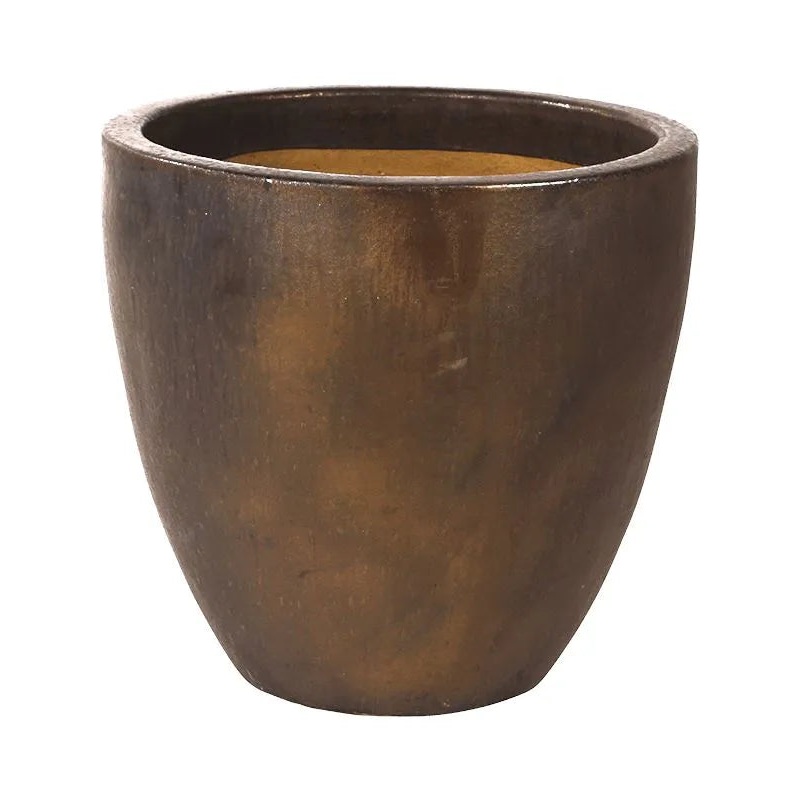 Plain Plant Pot 67cm Height 61cm Dia Couple Sepia