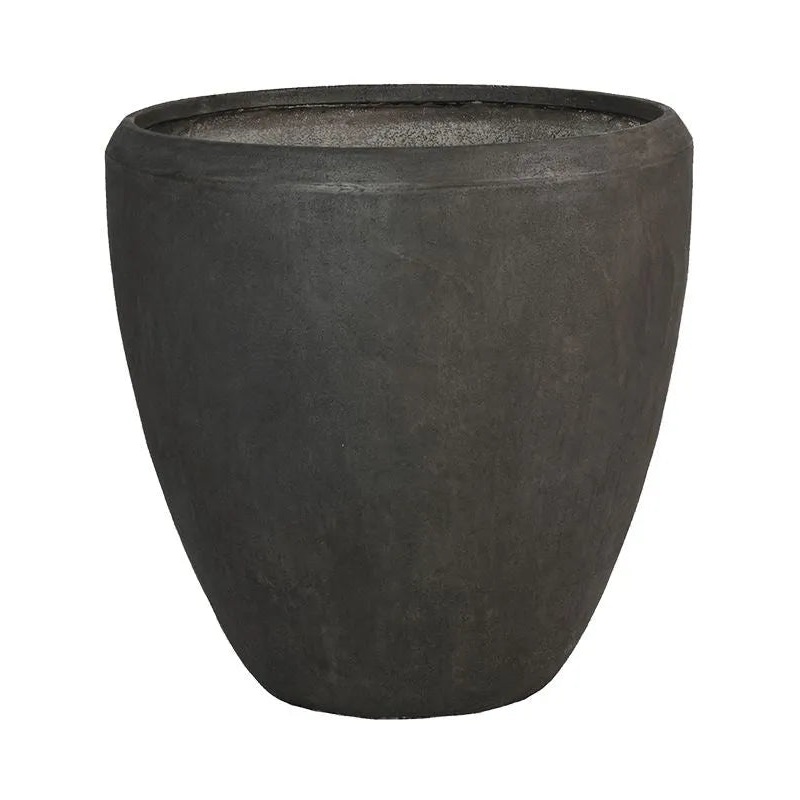 Baq Polystone Plain Plant Pot 80cm Height 71cm Dia Couple Smoke