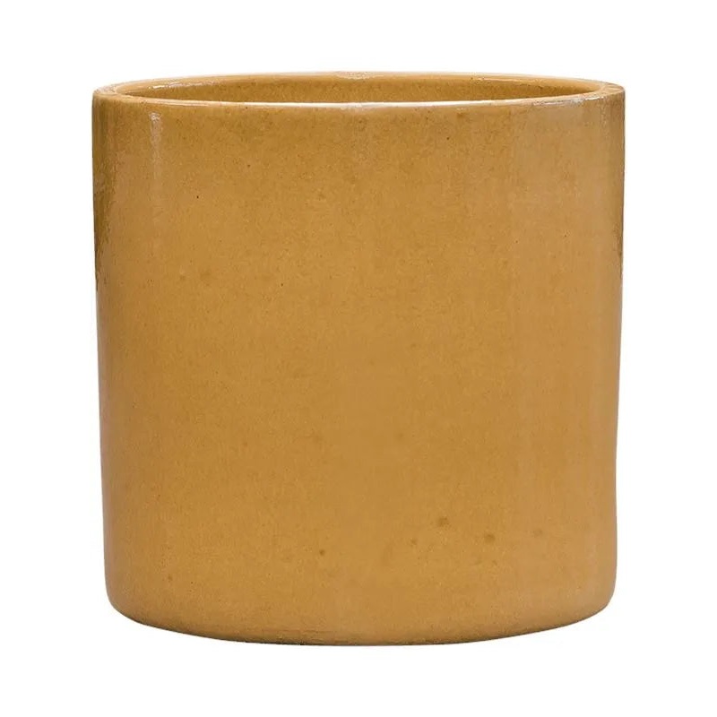 Cylinder Plant Pot 40cm Height 35cm Dia Pot Honey