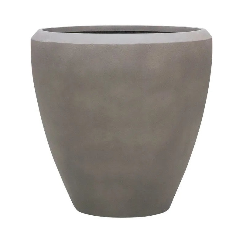 Baq Nucast Plant Pot 65cm Height 59cm Dia Couple Elephant Grey