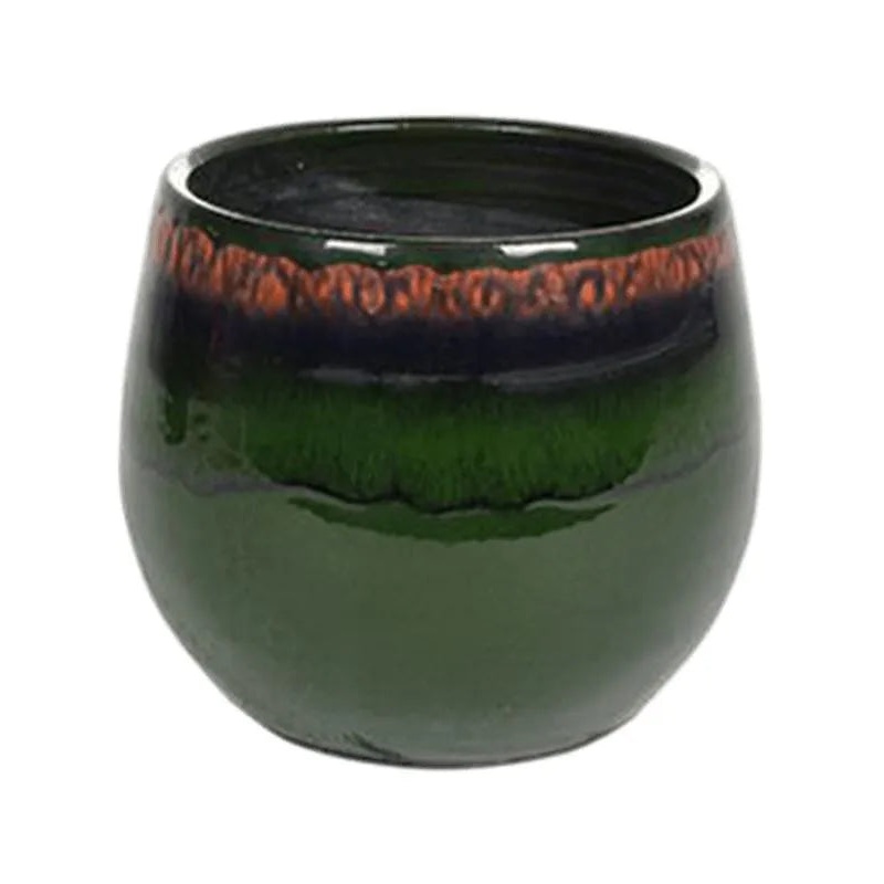 Charlotte Plant Pot 13cm Height 11cm Dia Pot Green