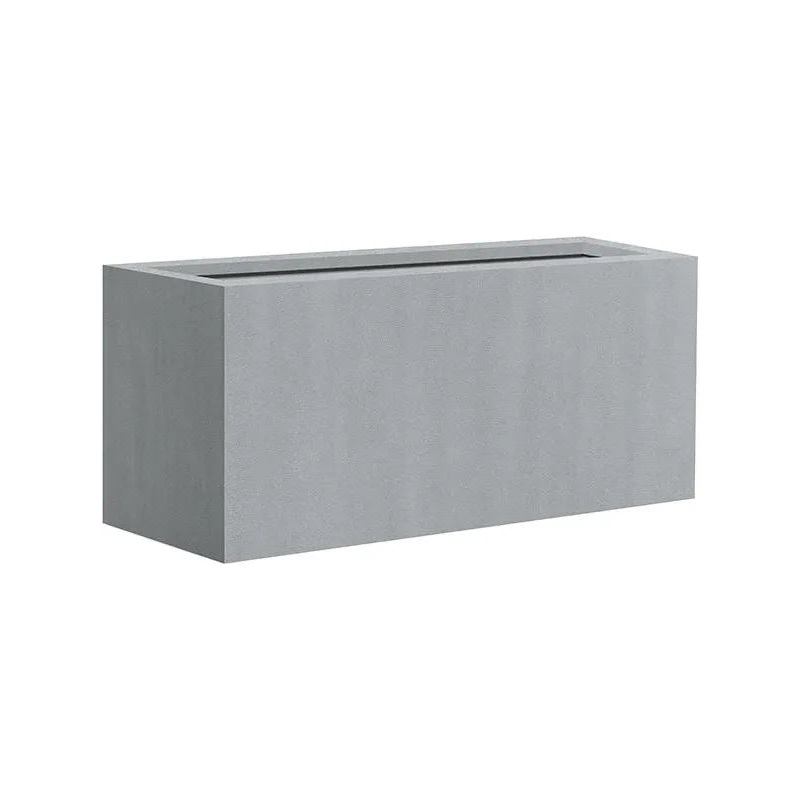 Argento Plant Pot 30cm Height 23cm Dia Box Natural Grey