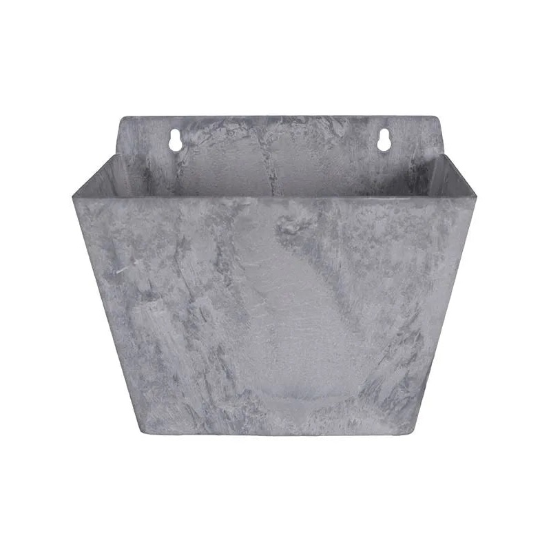 Artstone Plant Pot 18cm Height 14cm Dia Ella wall hanger grey