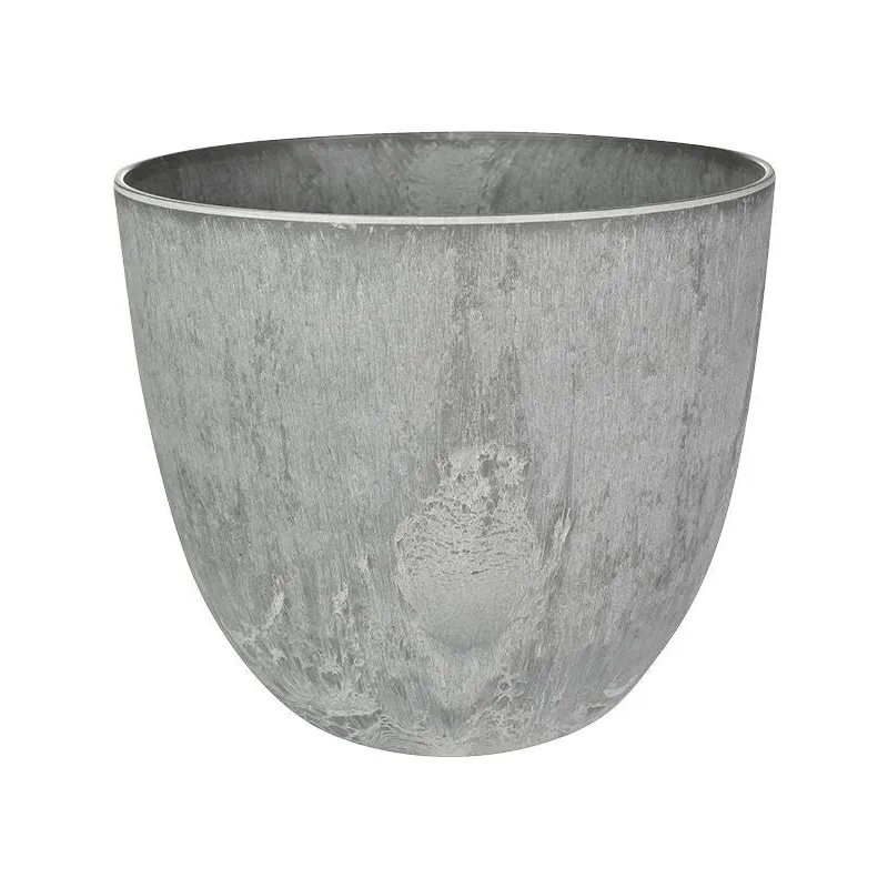 Artstone Plant Pot 20cm Height 22cm Dia Bola Pot Grey