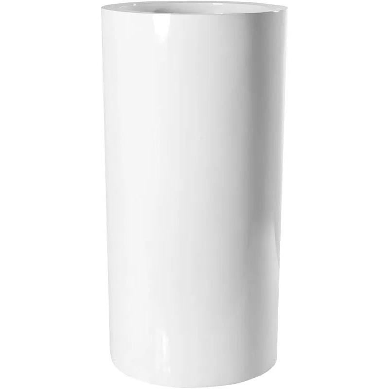 Fiberstone Plant Pot 80cm Height 33cm Dia Klax L Glossy White
