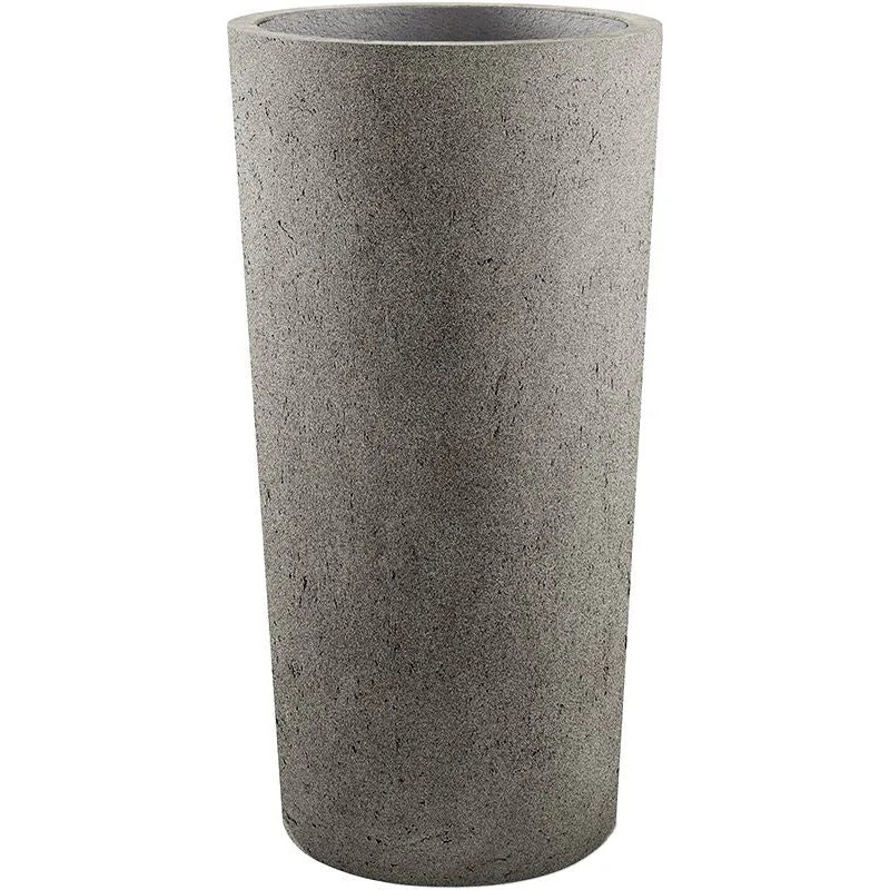 Grigio Plant Pot 90cm Height 41cm Dia Vase Tall Natural Concrete