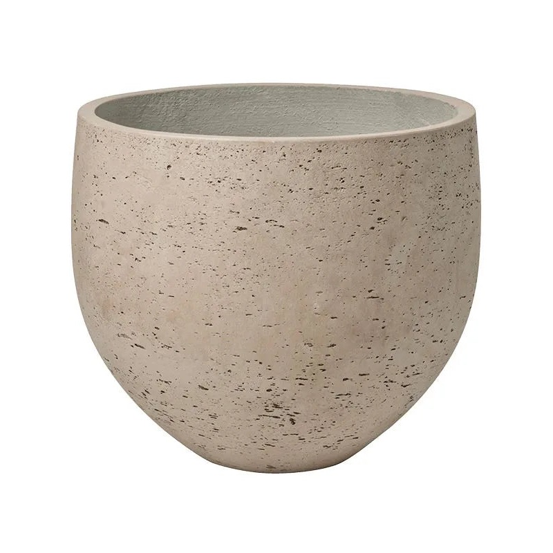 Rough Plant Pot 28cm Height 30cm Dia Mini Orb L Grey Washed