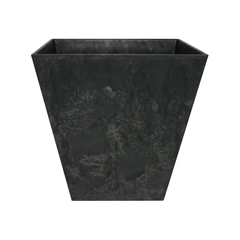 Artstone Plant Pot 20cm Height 18cm Dia Ella pot black