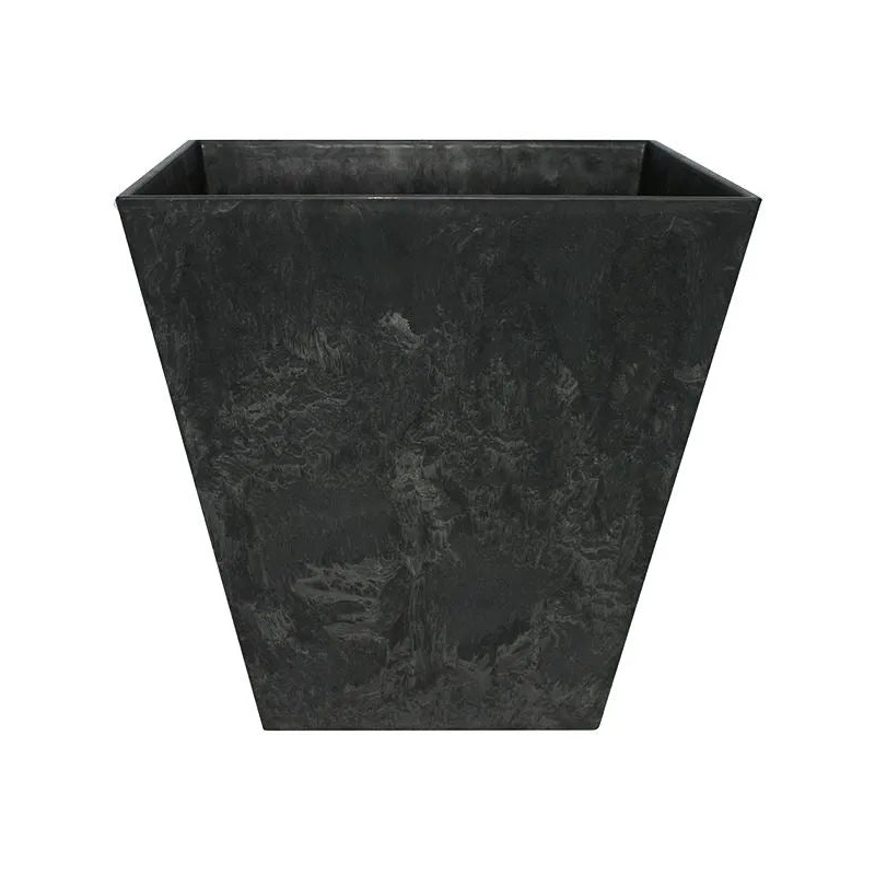 Artstone Plant Pot 24cm Height 23cm Dia Ella pot black