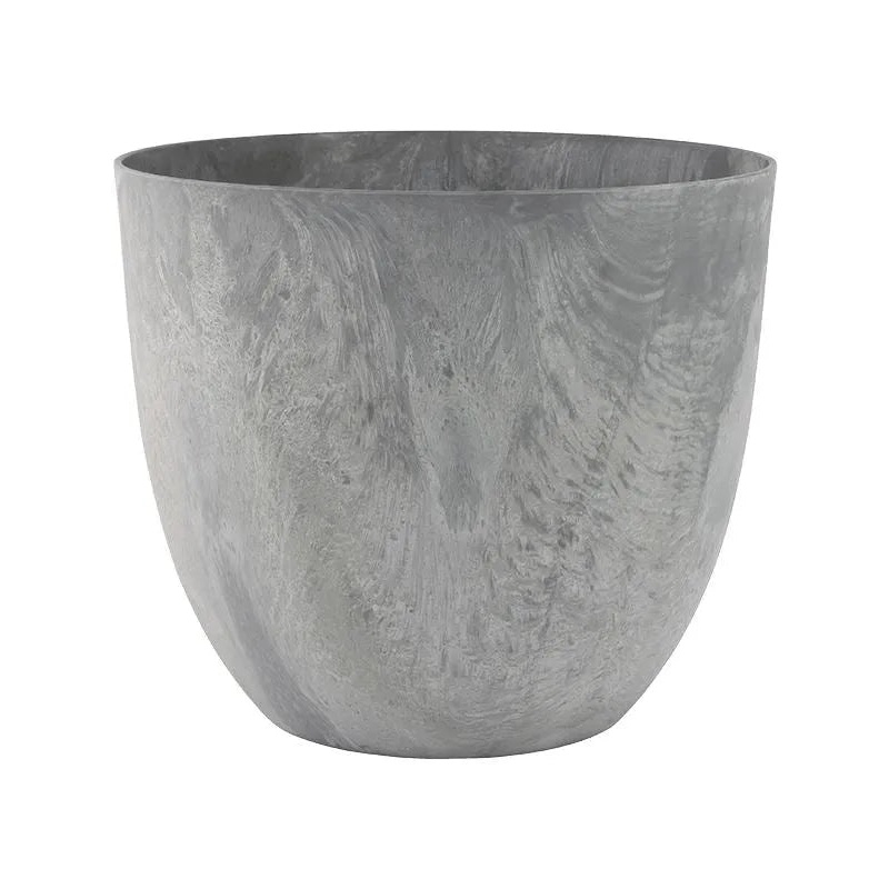 Artstone Plant Pot 33cm Height 36cm Dia Bola Pot Grey