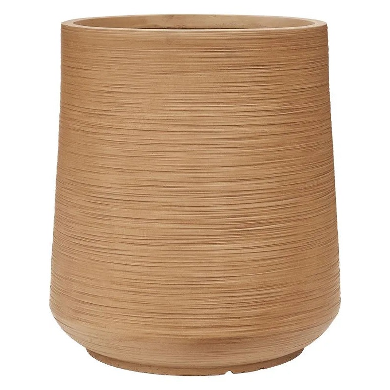 Baq Dune Plant Pot 55cm Height 39cm Dia Darcy Brown Beige