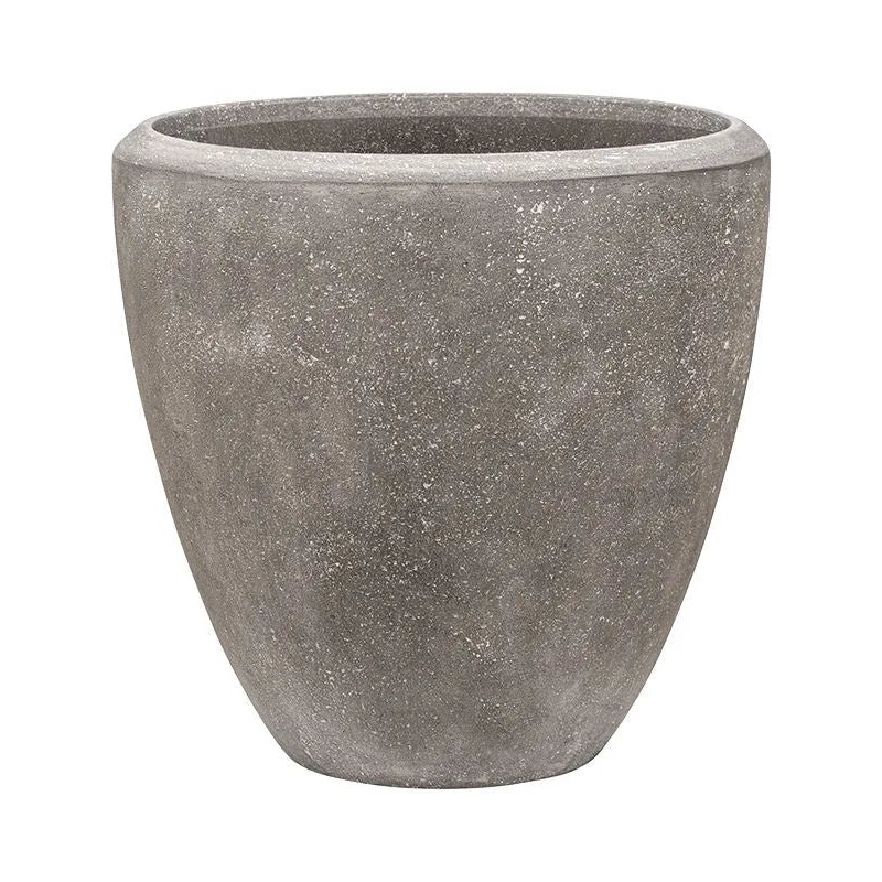 Baq Polystone Plain Plant Pot 65cm Height 58cm Dia Couple Grey