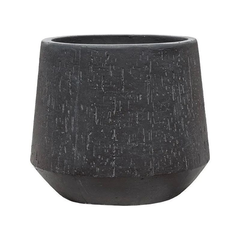 Baq Raindrop Plant Pot 26cm Height 22cm Dia Darcy Anthracite