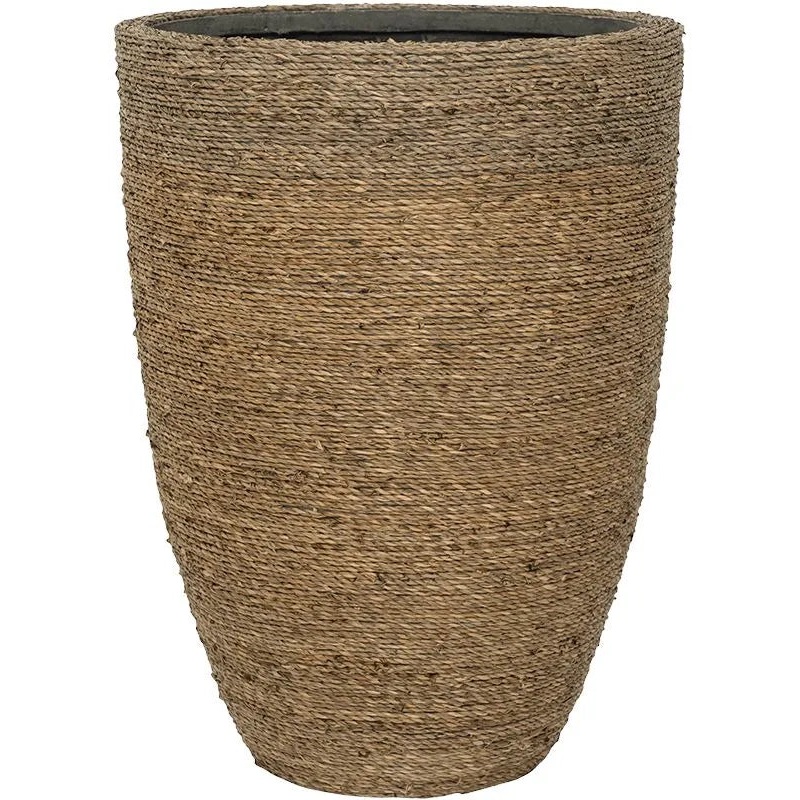Bohemian Plant Pot 41cm Height 27cm Dia Ben M Straw Grass