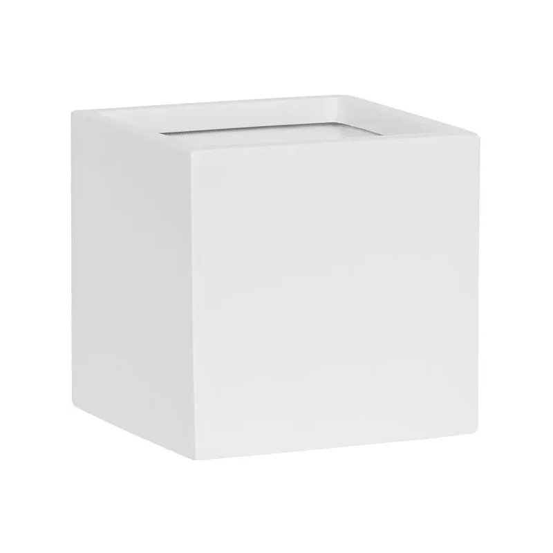 Fiberstone Plant Pot 15cm Height 14cm Dia Fleur S Matt white