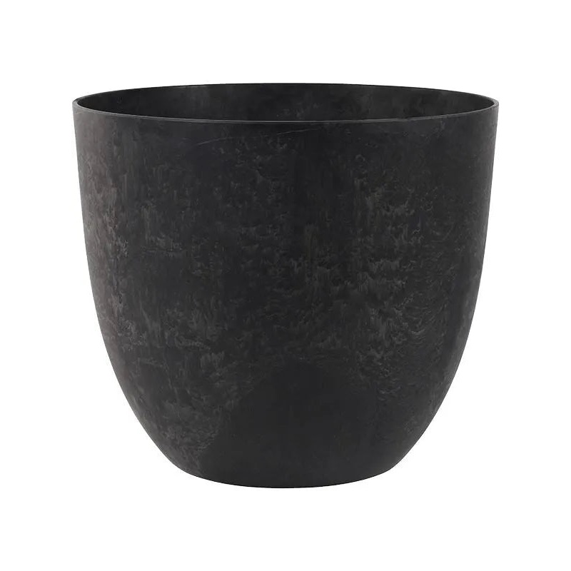 Artstone Plant Pot 45cm Height 52cm Dia Bola Pot Black