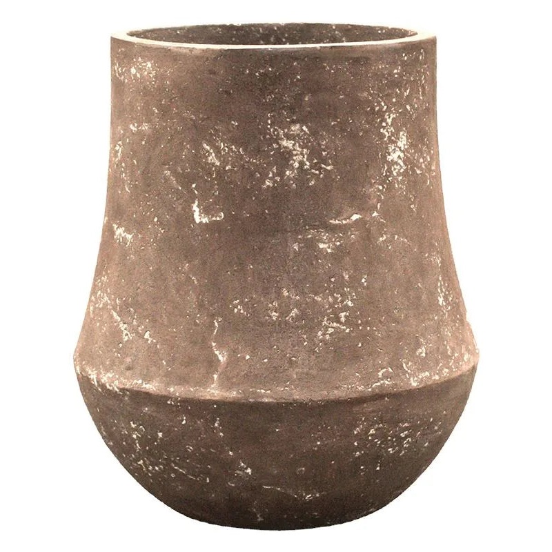 Baq Polystone Coated Plain Plant Pot 57cm Height 32cm Dia Darcy Rock